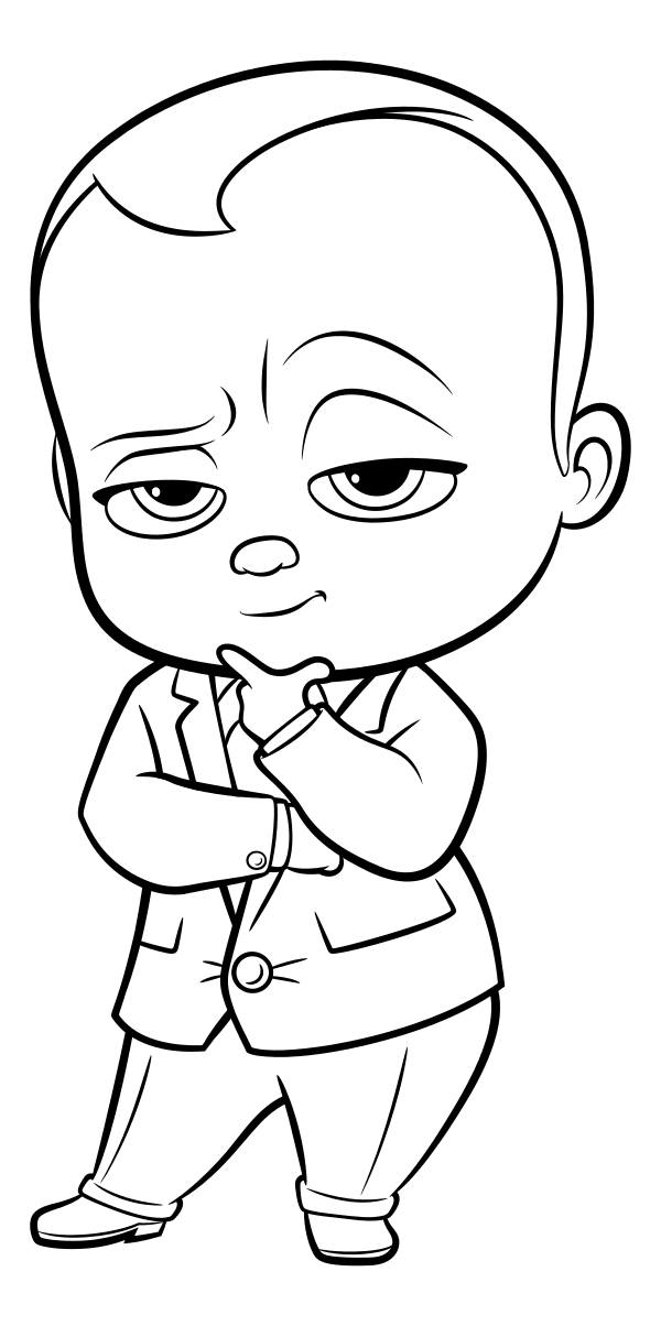 baby boy clip art coloring pages - photo #45