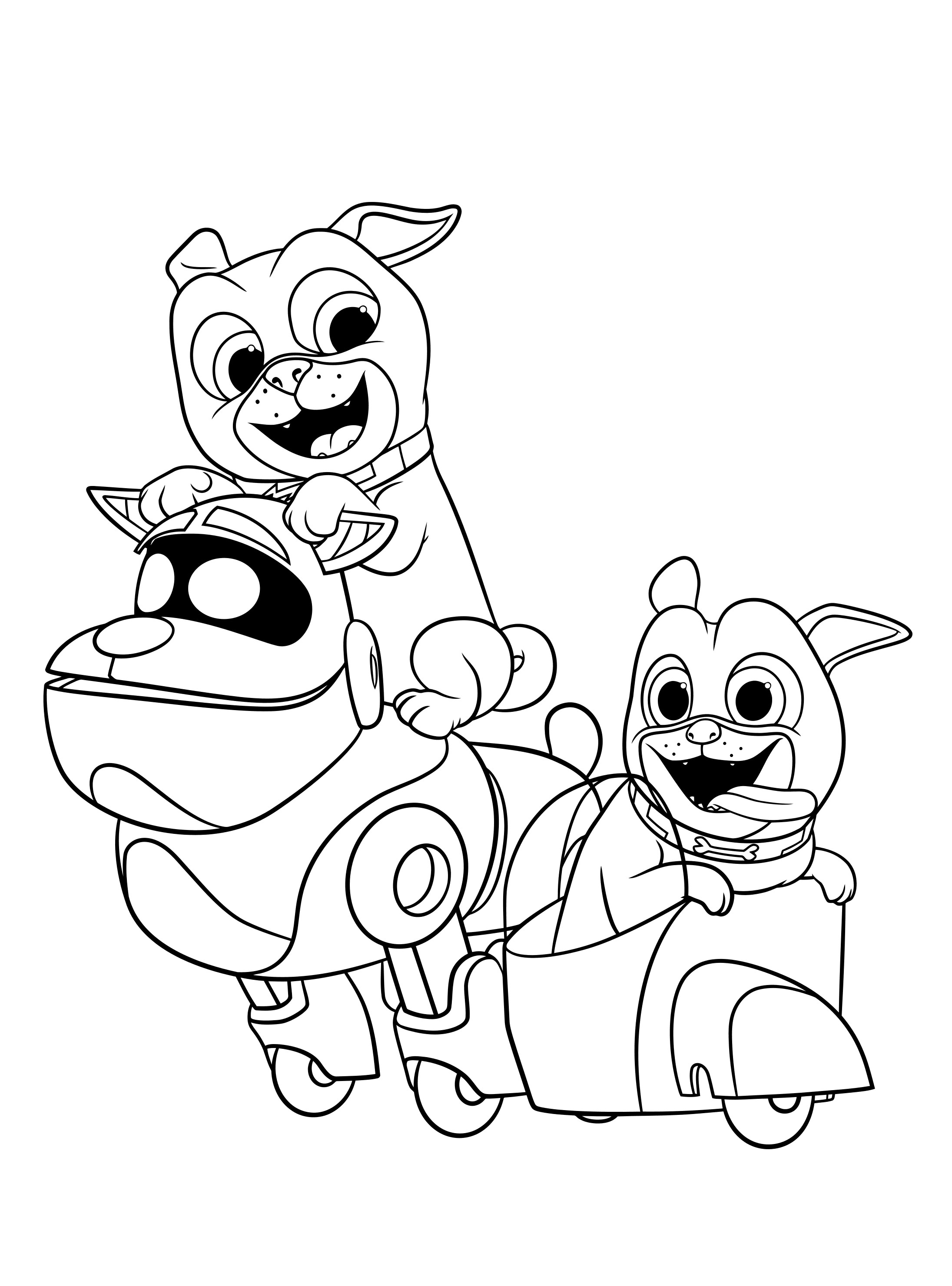 Puppy Dog Pals coloring pages to download and print for free