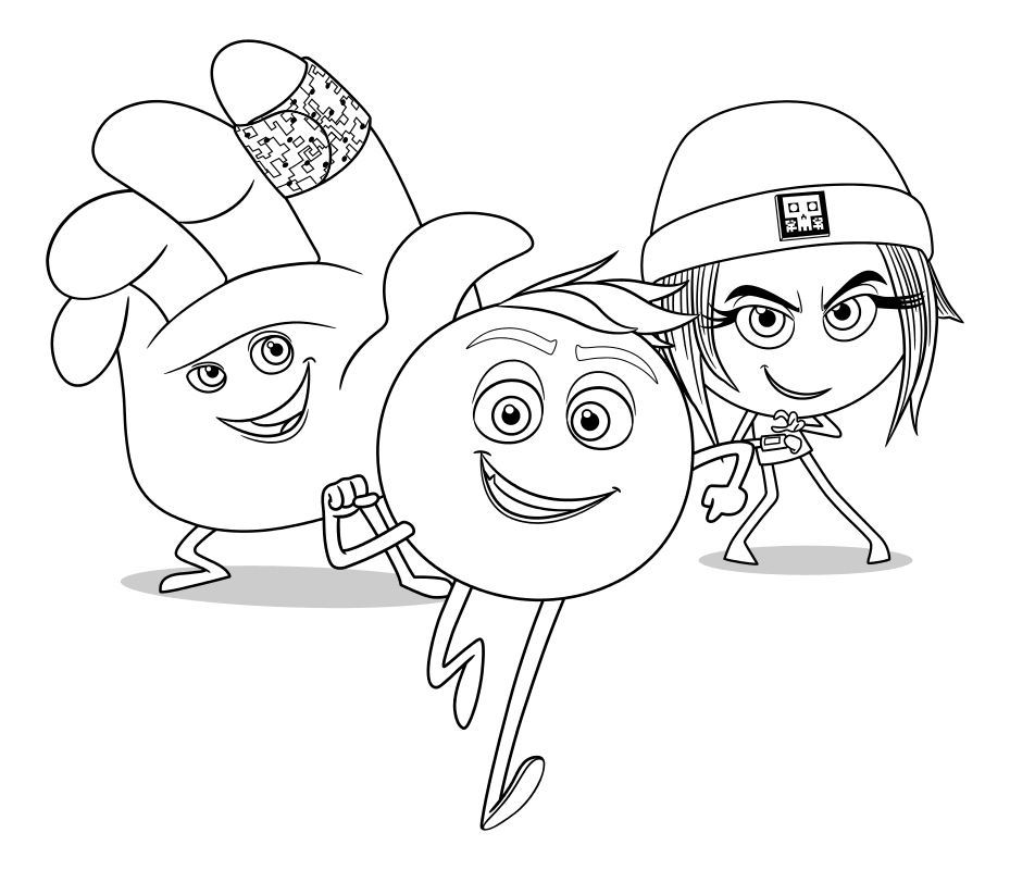 The Emoji Movie coloring page to download and print for free