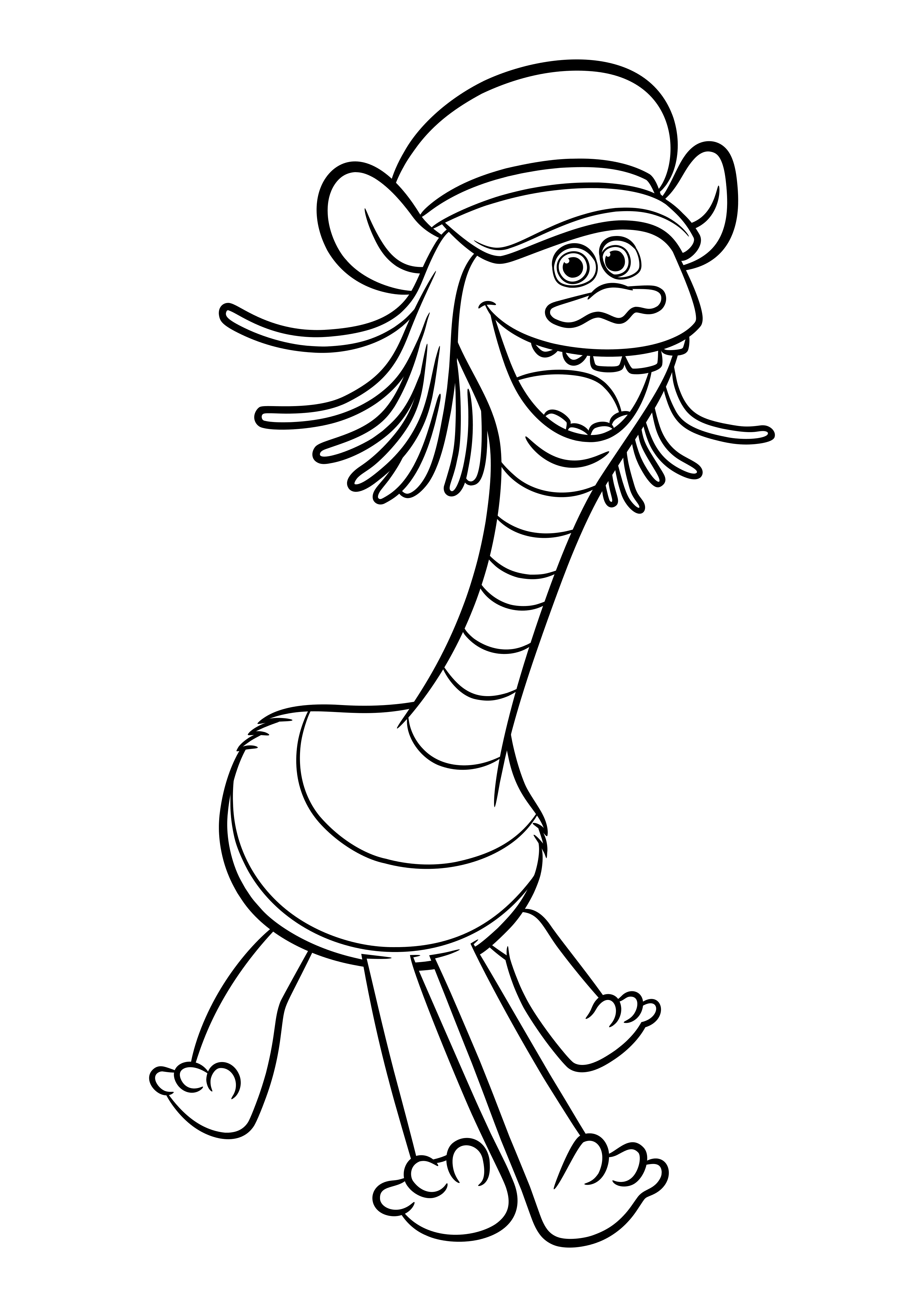 Trolls Coloring pages to download and print for free