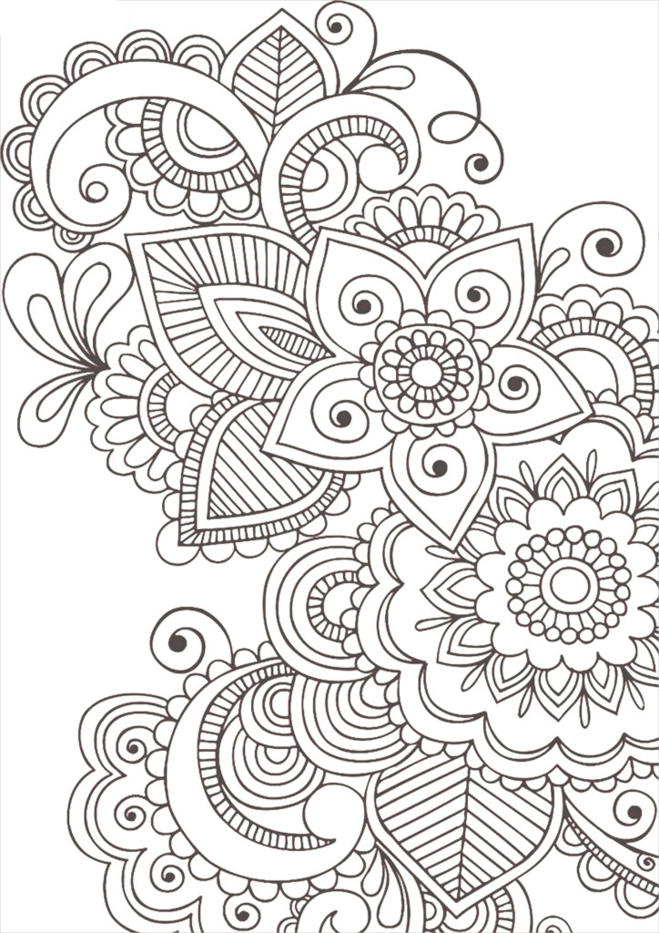 Coloring pages antistress for children to download and print for free