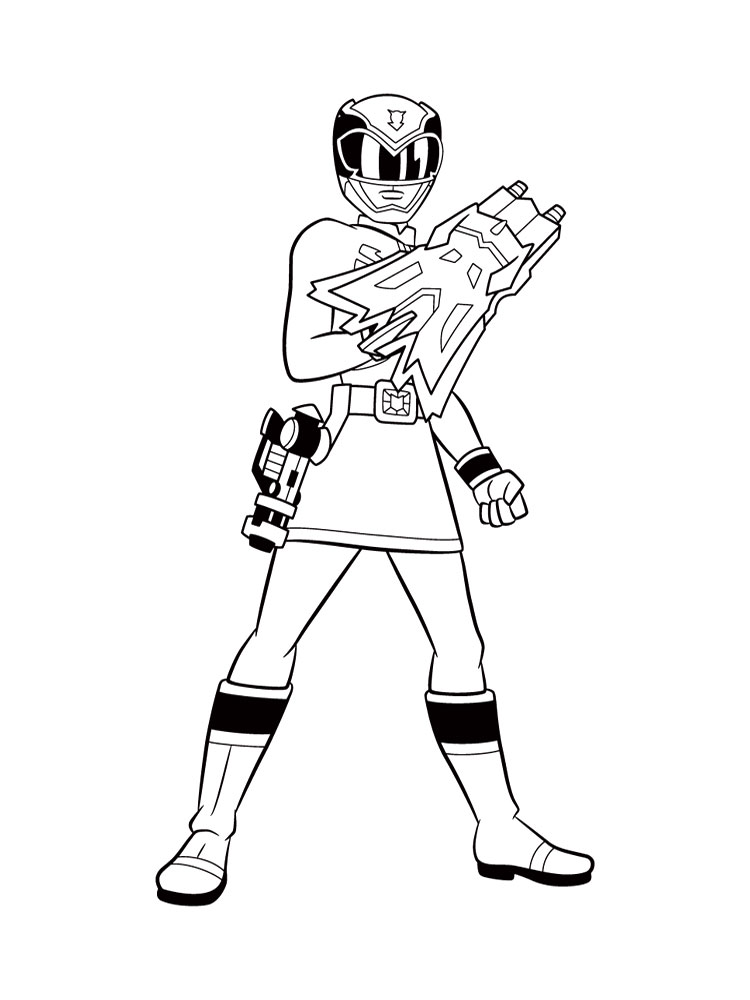 Power Rangers Samurai coloring pages for boys to print for free