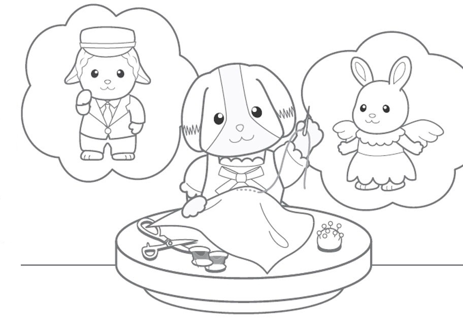 calico critter coloring pages - photo #20