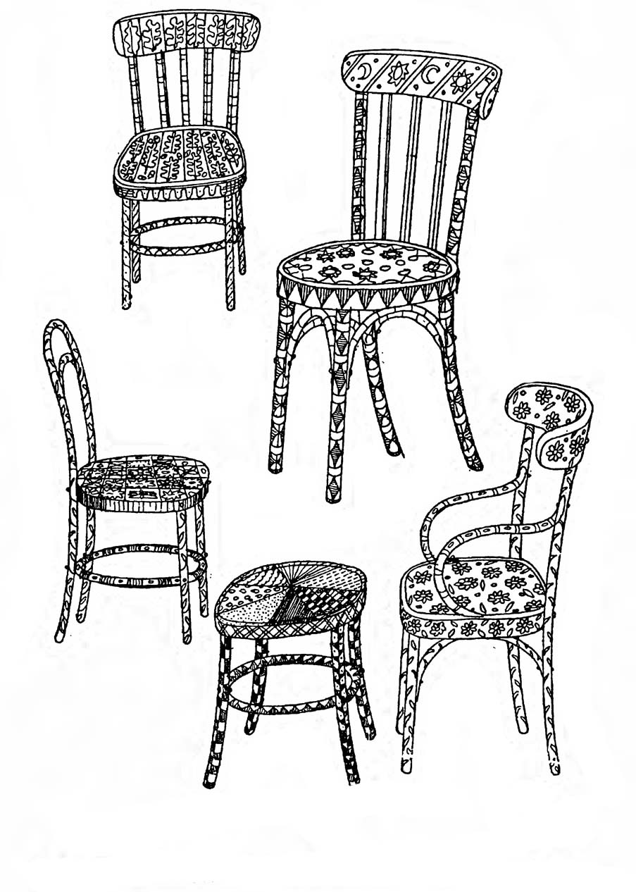 Chair coloring pages to download and print for free