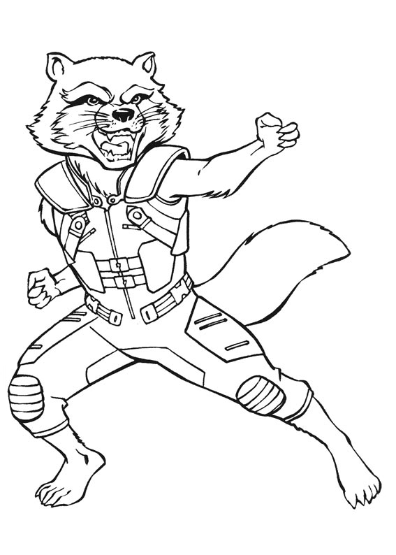 Guardians of the Galaxy coloring pages to download and print for free