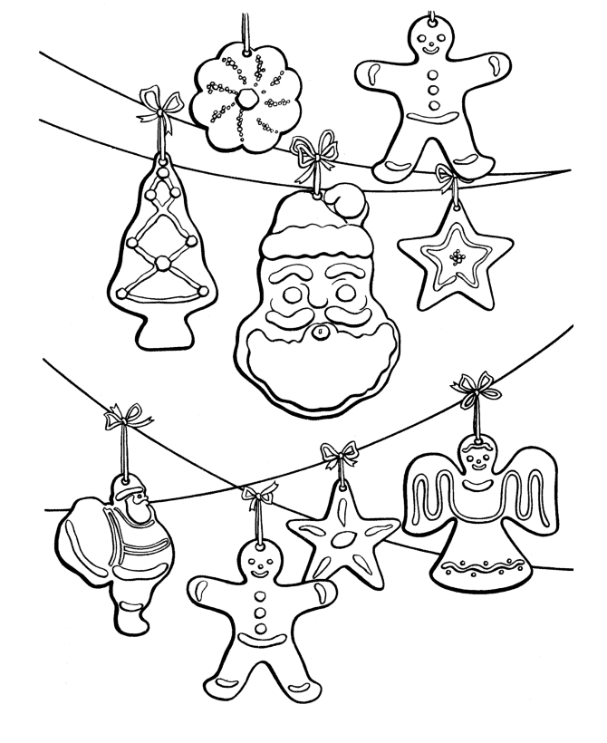 Christmas Decorations Coloring Pages to download and print ...