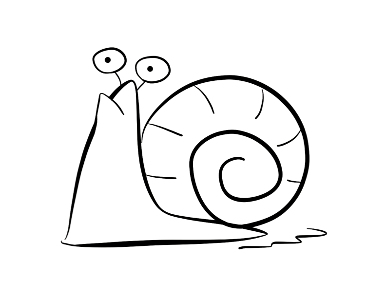 Snail coloring pages to download and print for free