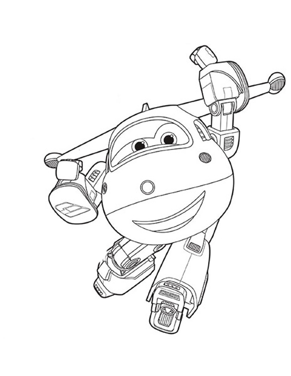 Super Wings coloring pages to download and print for free
