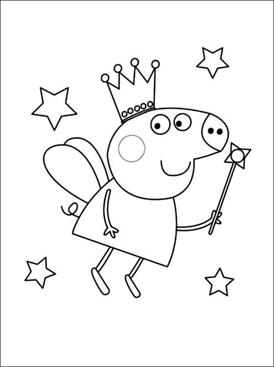 Peppa Pig coloring pages to print for free and color