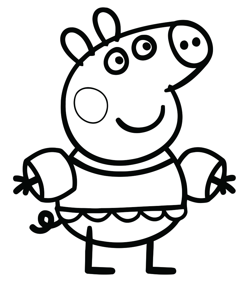 Peppa Pig coloring pages to print for free and color