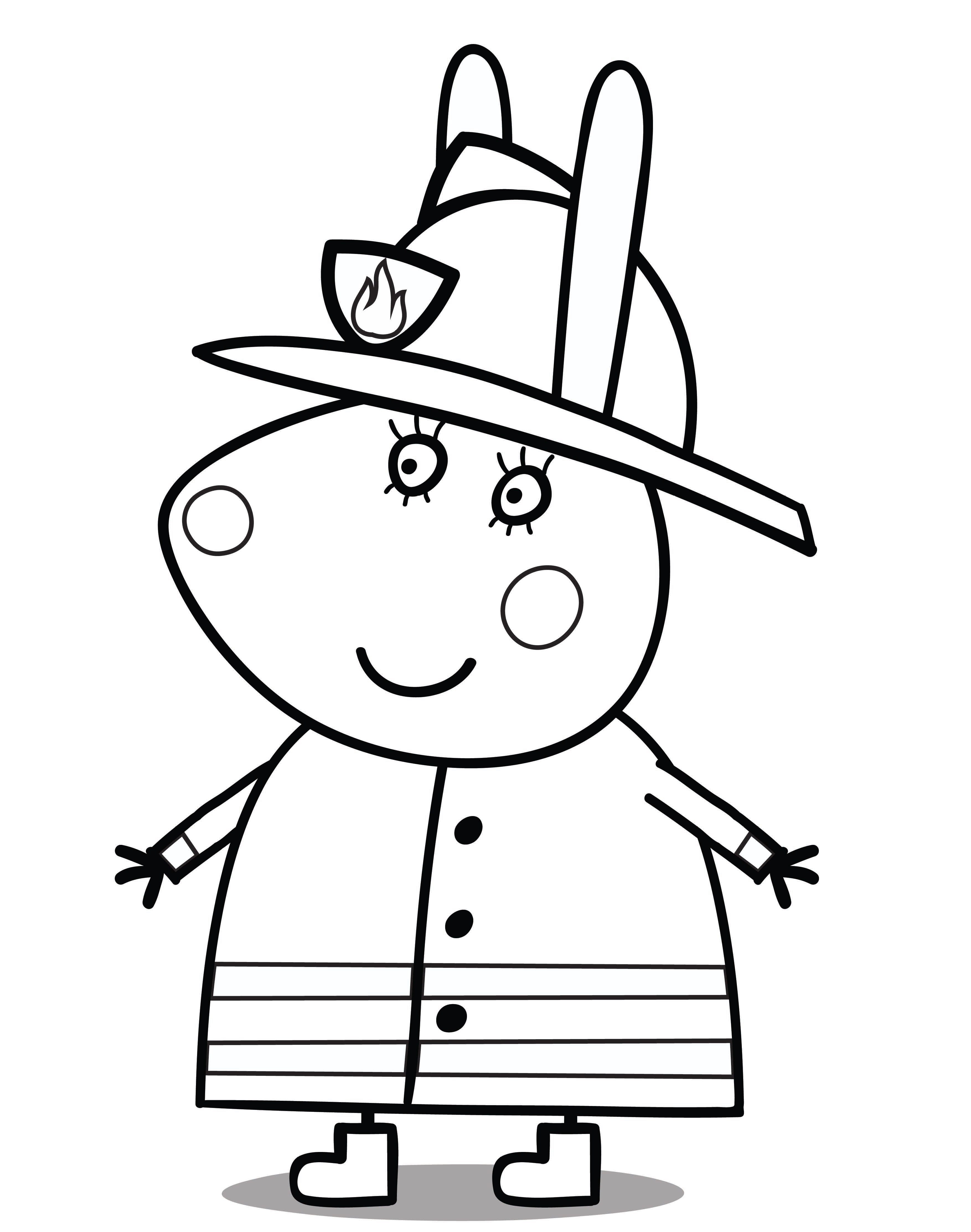 Peppa Pig coloring pages to print for free and color