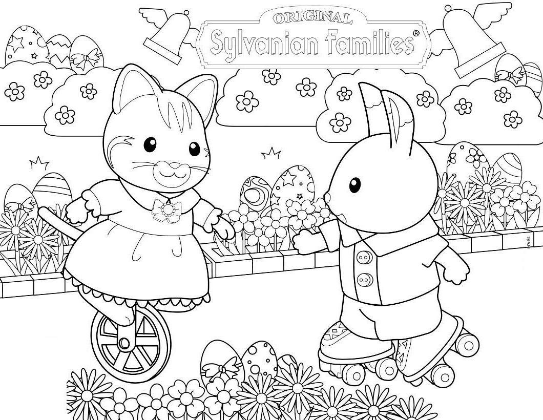 Calico Critters Coloring Pages to download and print for free