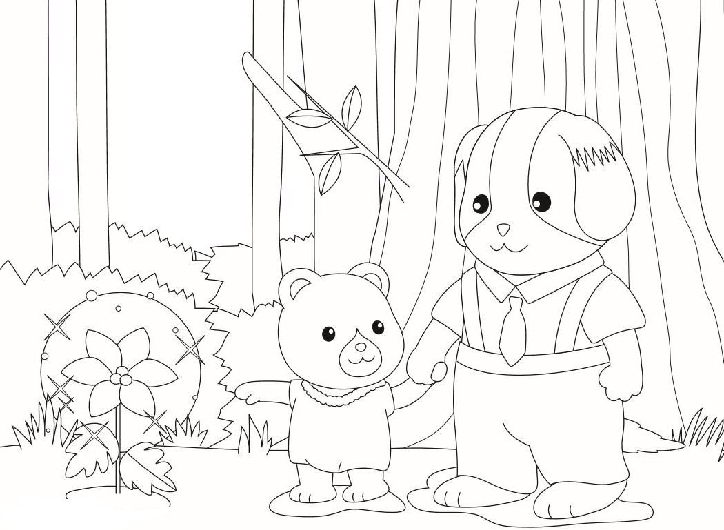 calico critter coloring pages - photo #27