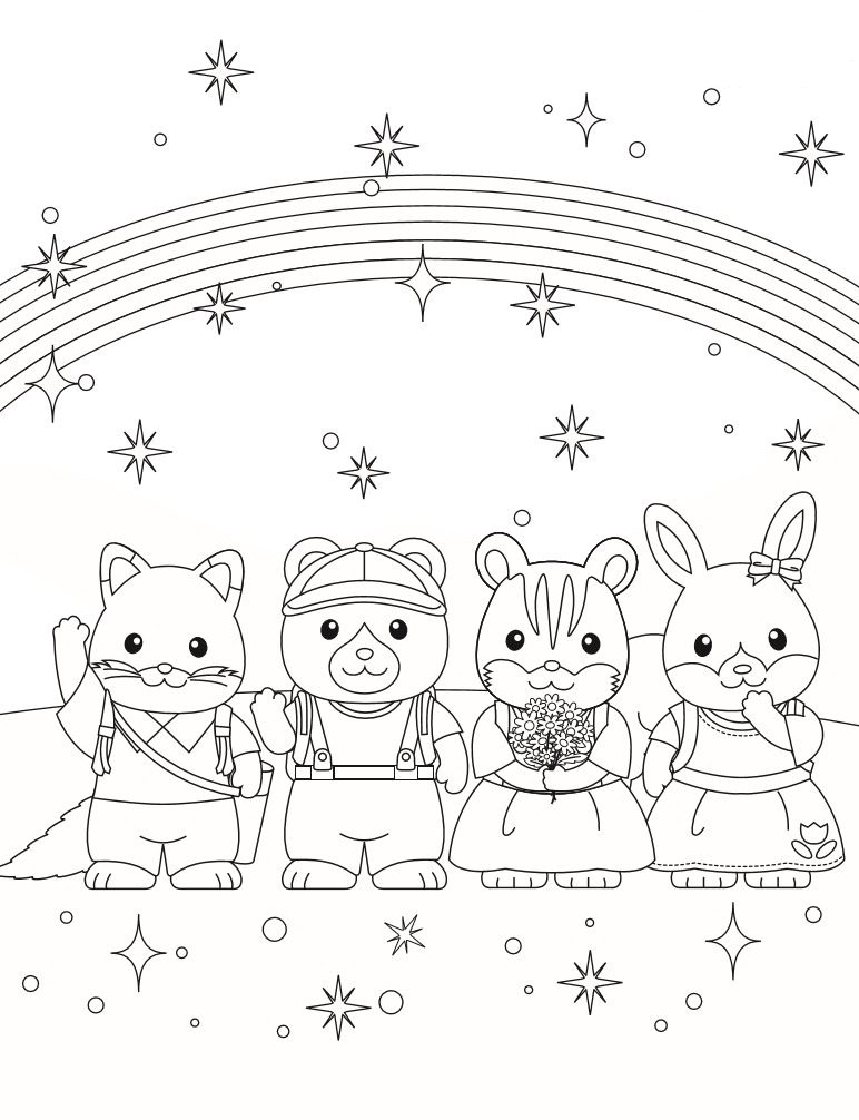 calico critters coloring pages printable - photo #24