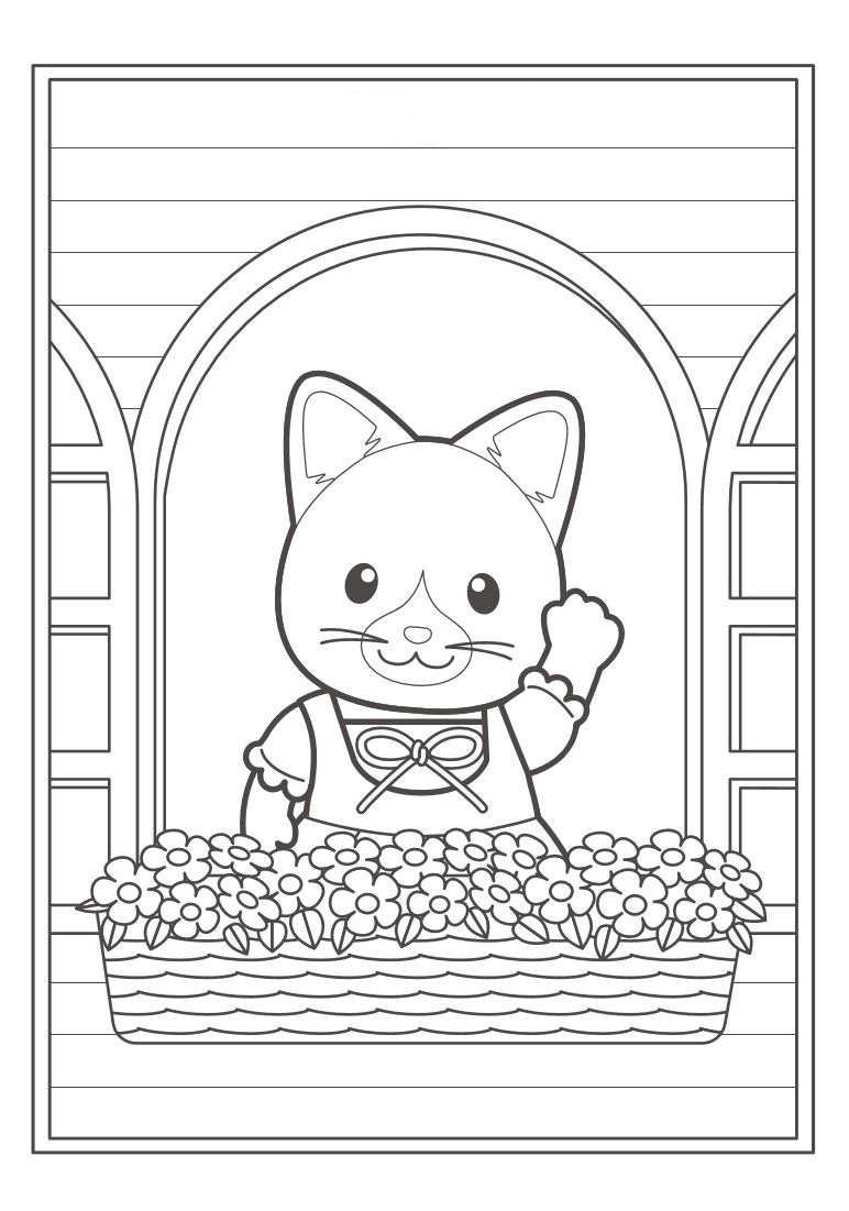 calico critter coloring pages - photo #7