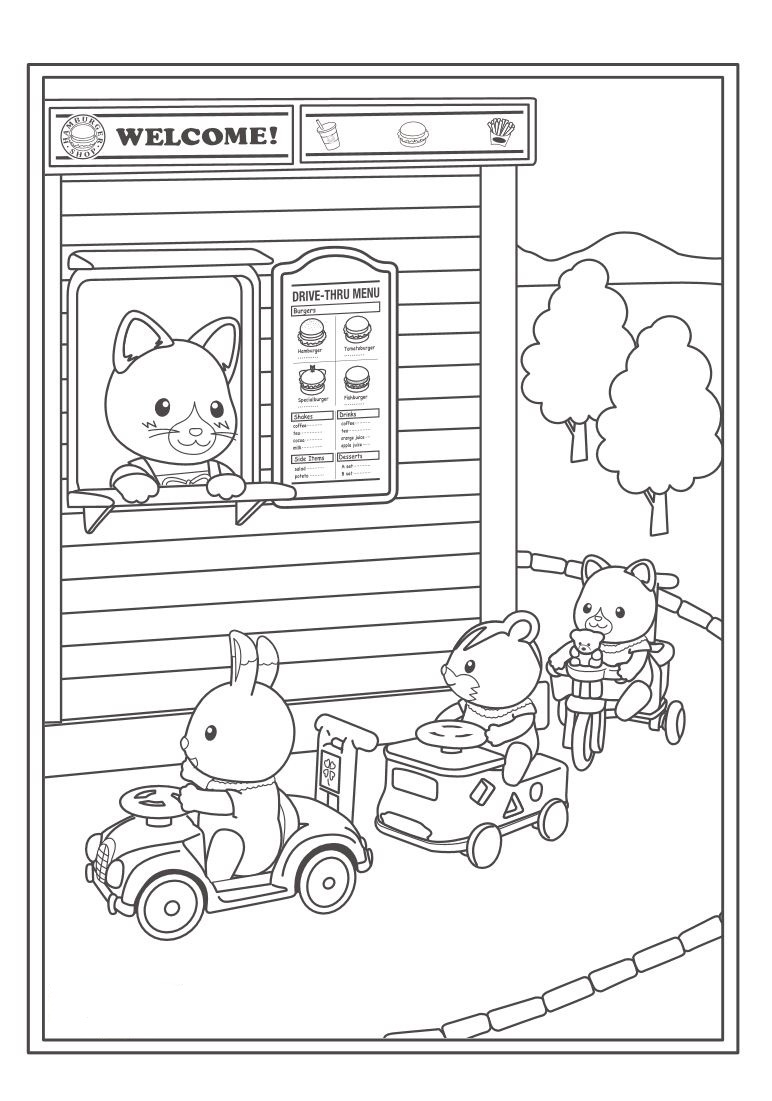 calico critter coloring pages - photo #25