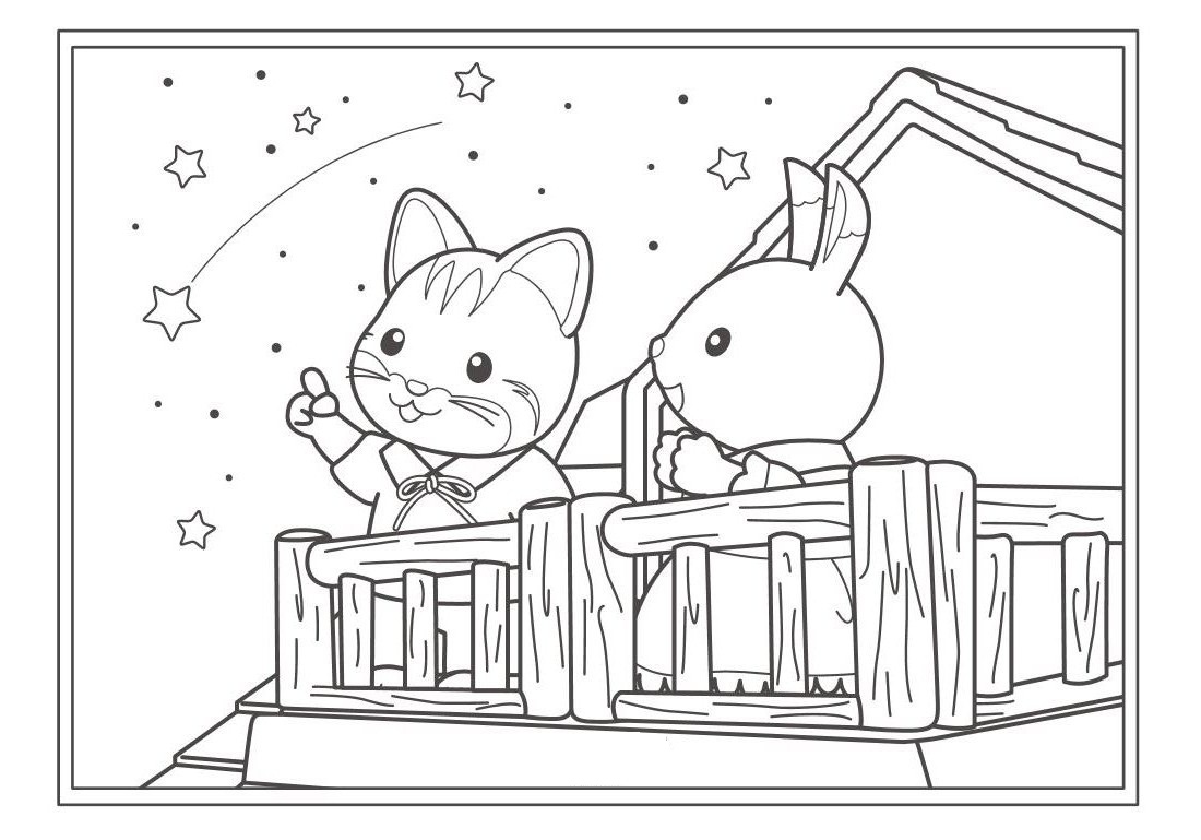 calico critters coloring pages printable - photo #25