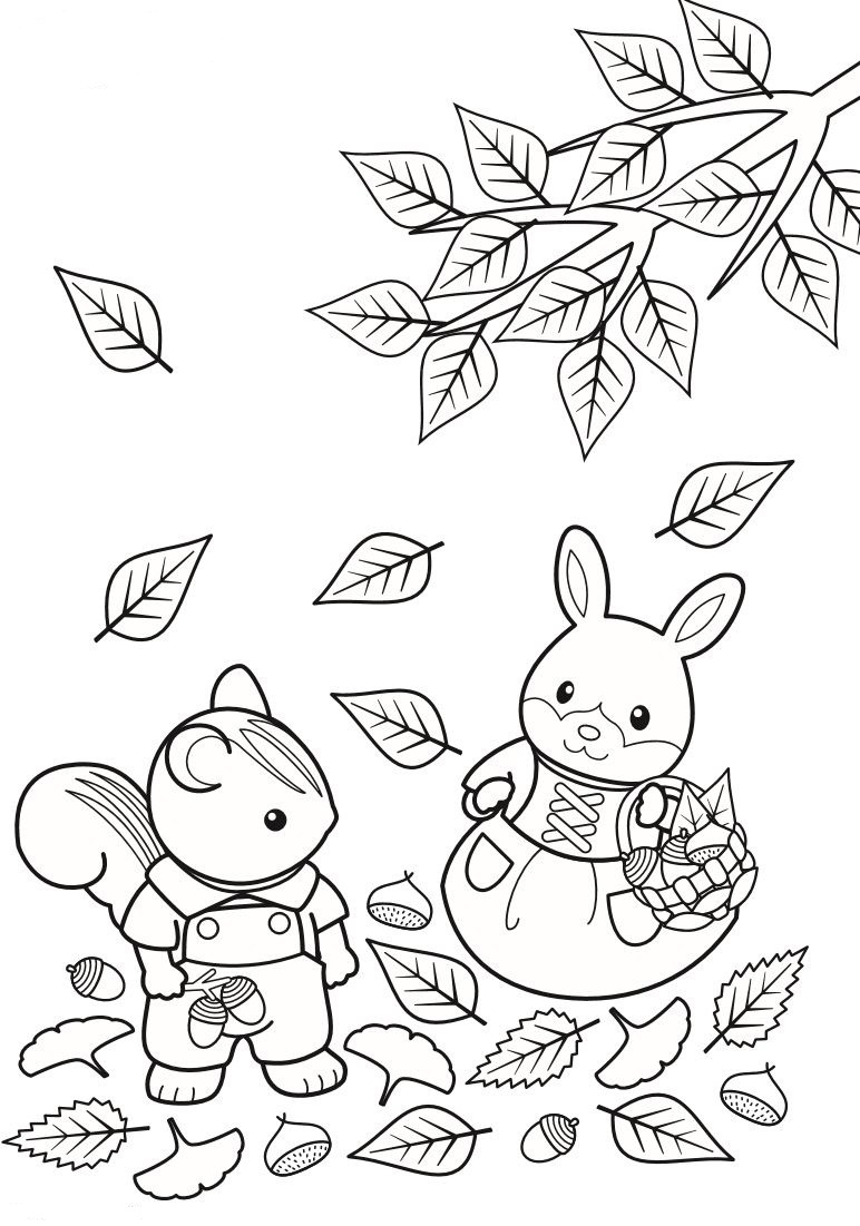 calico critters coloring pages printable - photo #14