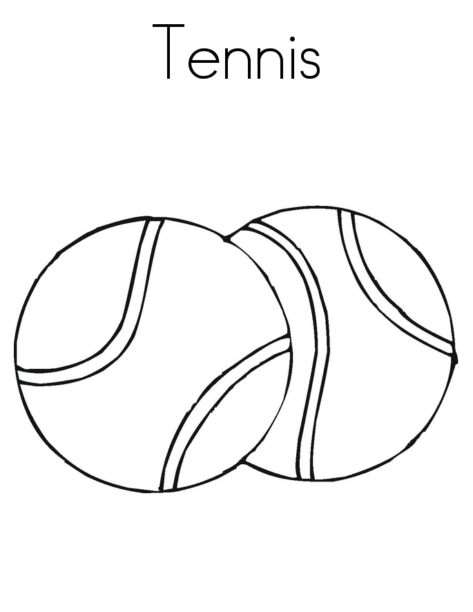 Tennis Coloring Pages for childrens printable for free