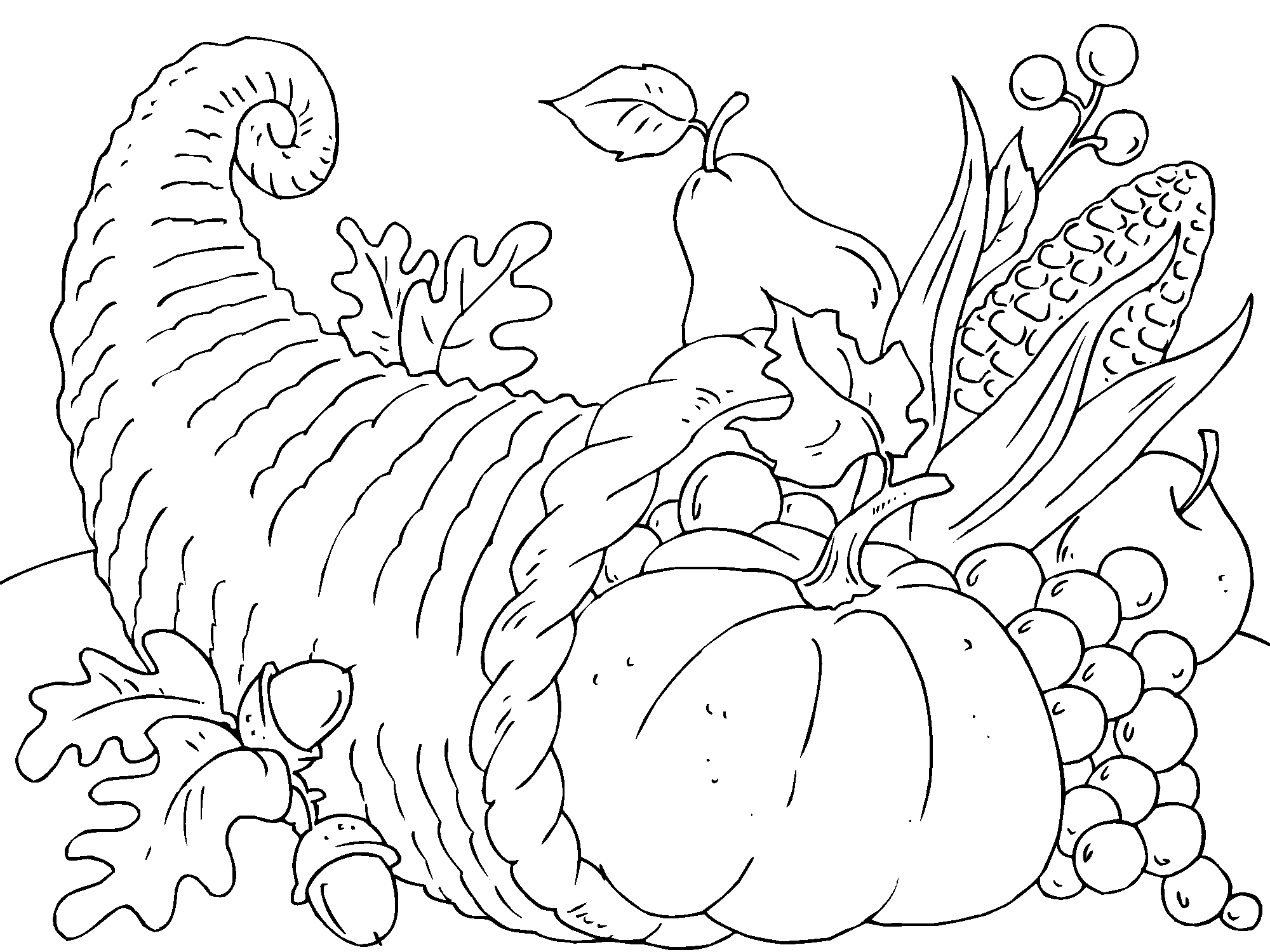 Thanksgiving Day Coloring Pages