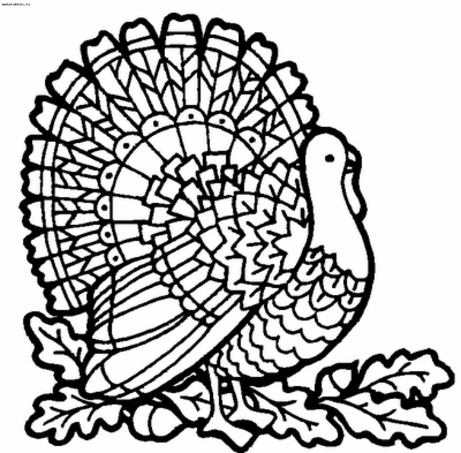 Thanksgiving Day Coloring Pages for childrens printable for free