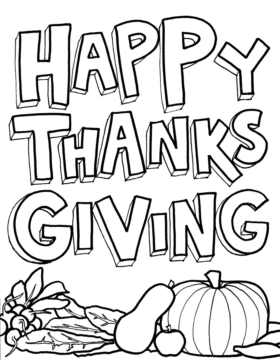 Thanksgiving Day Coloring Pages for childrens printable ...