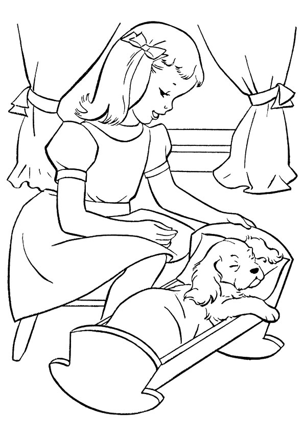 puppy coloring pages realistic