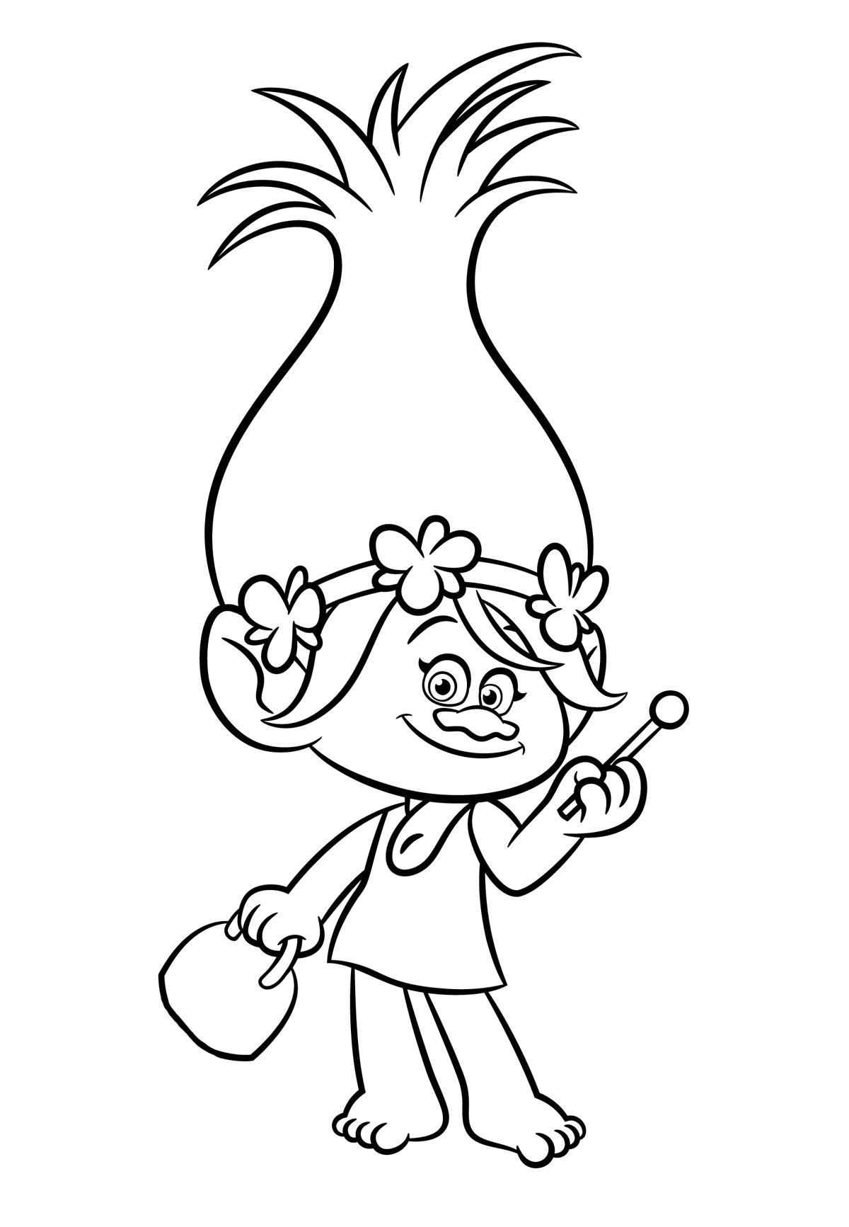 Trolls Coloring pages to download and print for free