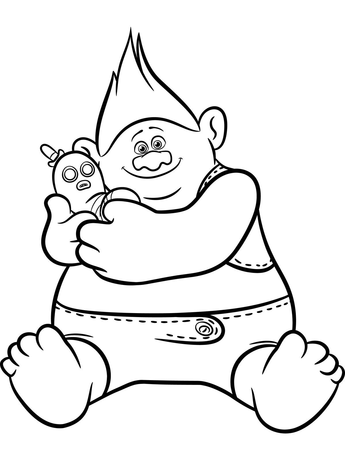 Trolls Coloring pages to download and print for free