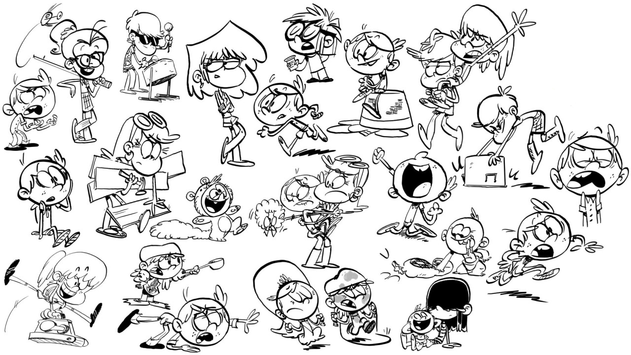 The loud house coloring pages to download and print for free