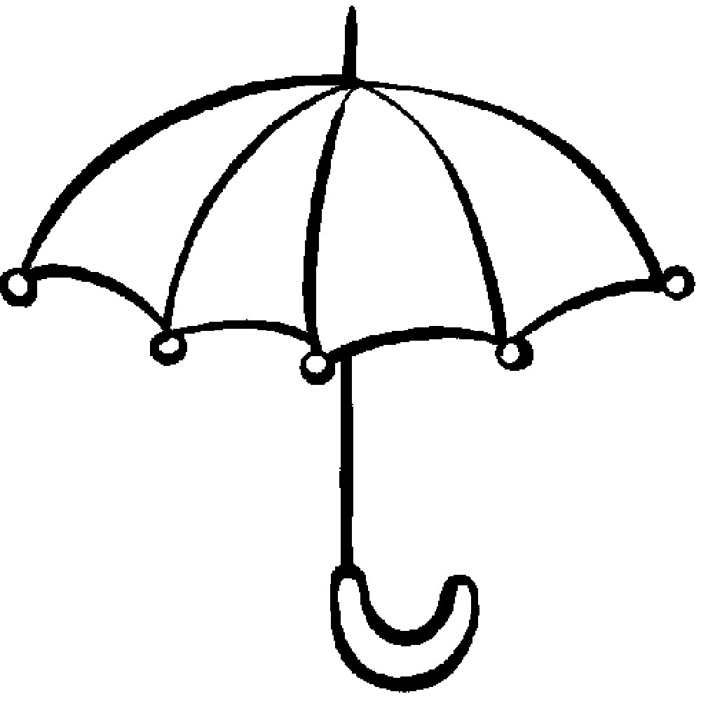 Umbrella Coloring Pages for childrens printable for free