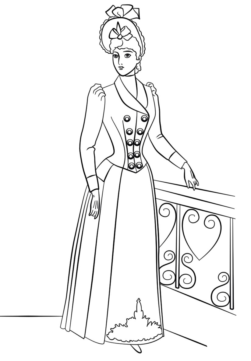 Top model coloring pages to download and print for free