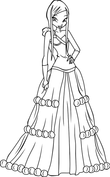 ,Winx Princess coloring pages, download and print for free