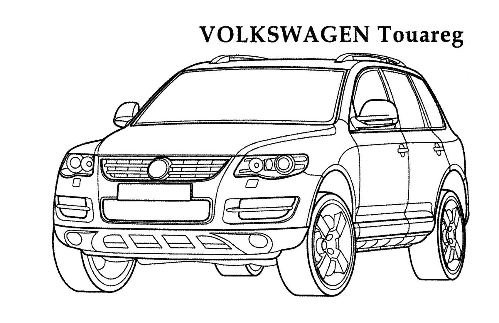 Volkswagen Golf Coloring Page Coloring Pages