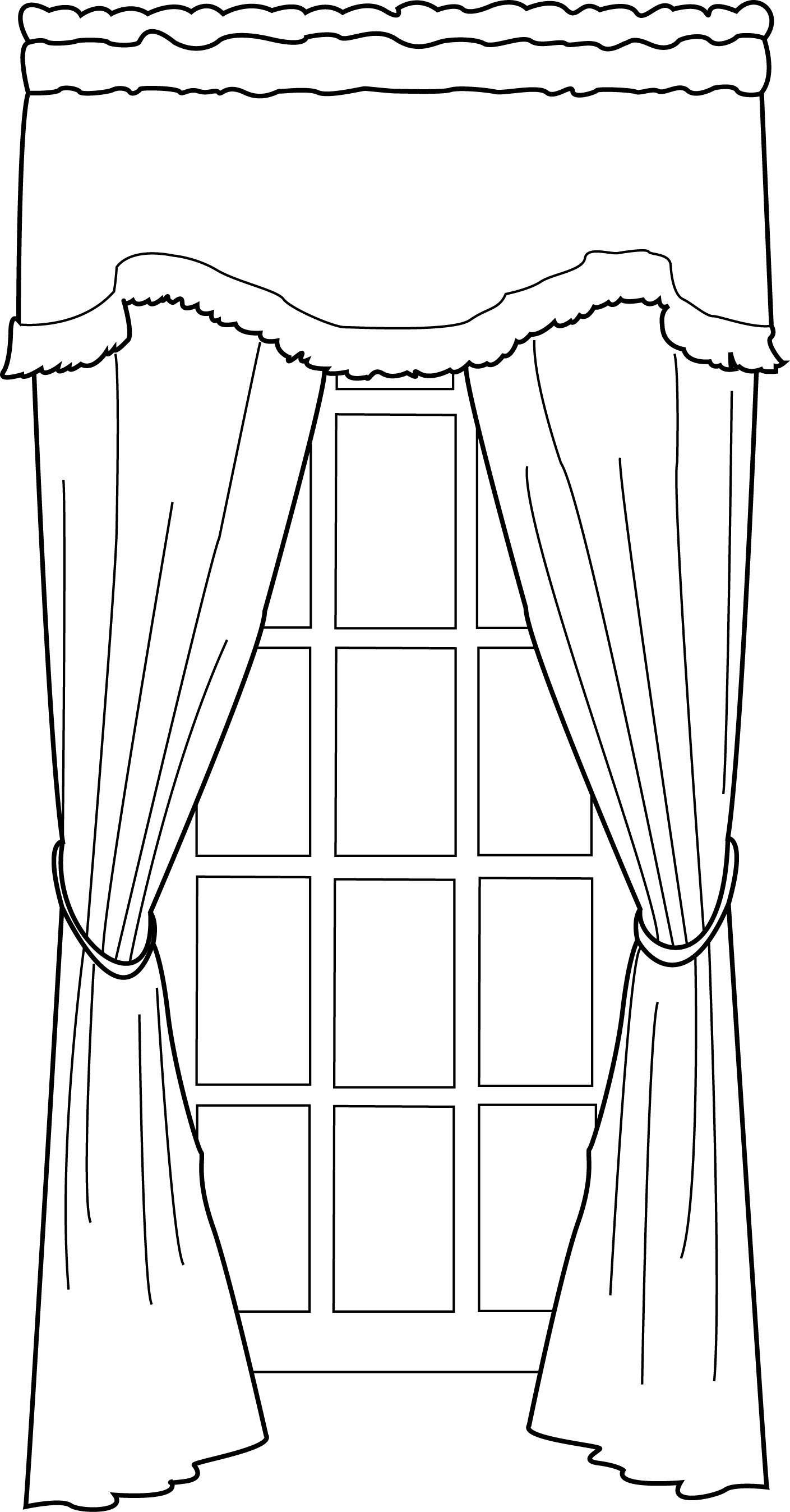 Window coloring pages to download and print for free