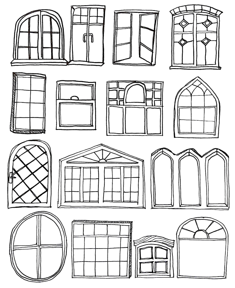 Window Coloring Pages