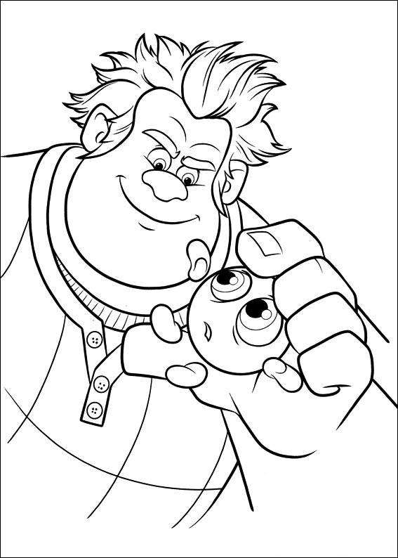 Wreck-It Ralph coloring pages to download and print for free