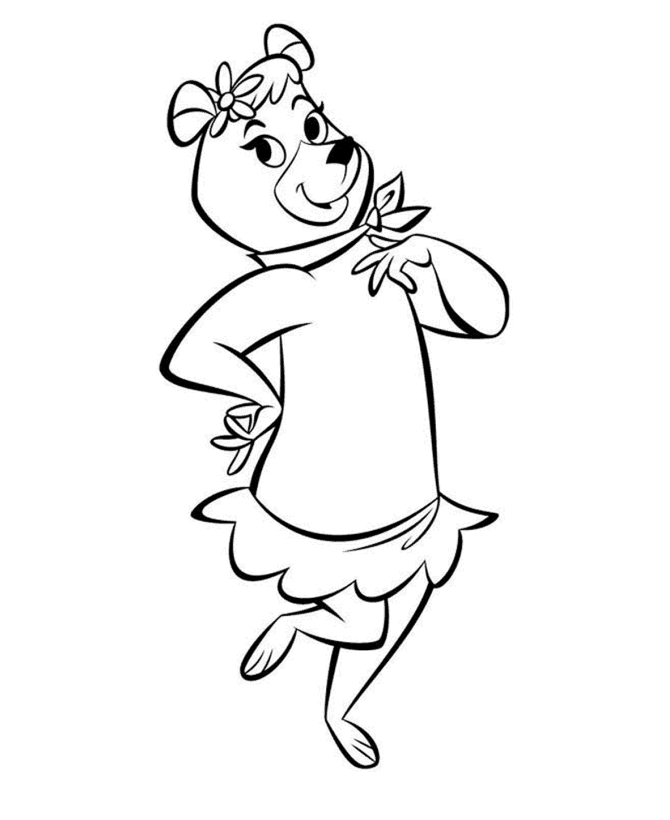 Yogi Bear Coloring Pages for childrens printable for free