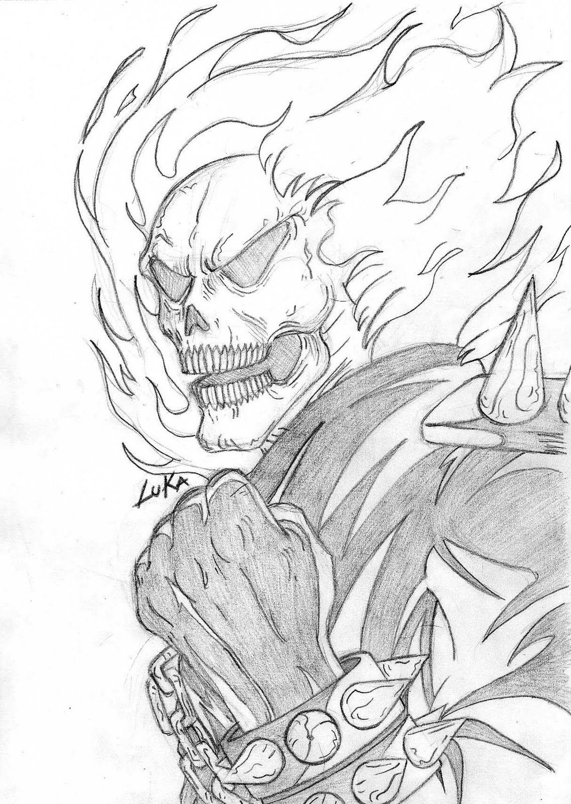 Ghost Rider Coloring Pages to download and print for free