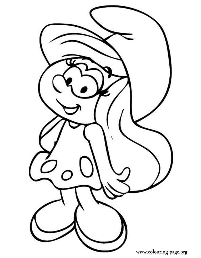 Smurf coloring pages to download and print for free