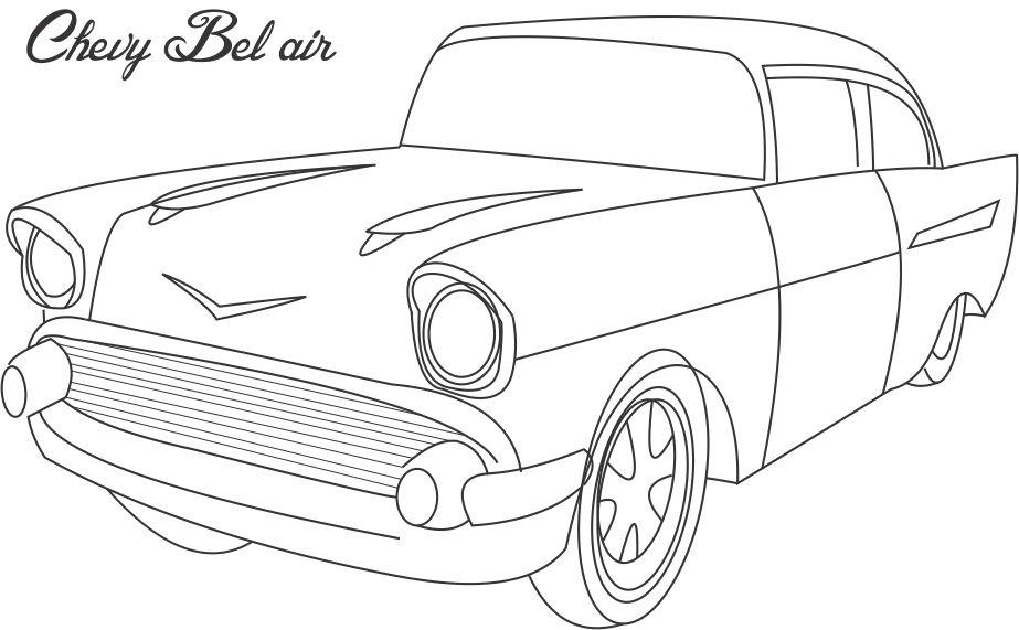 Chevy Impala Coloring Pages