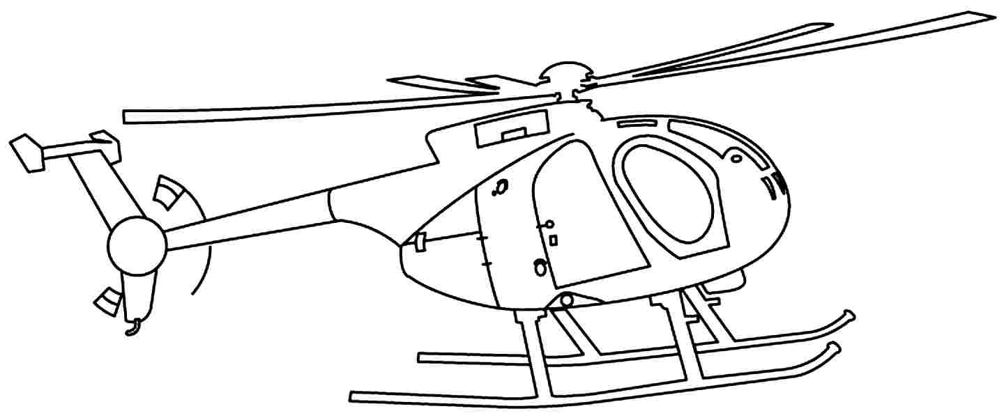 Printable Helicopters With Face Coloring Pages 2