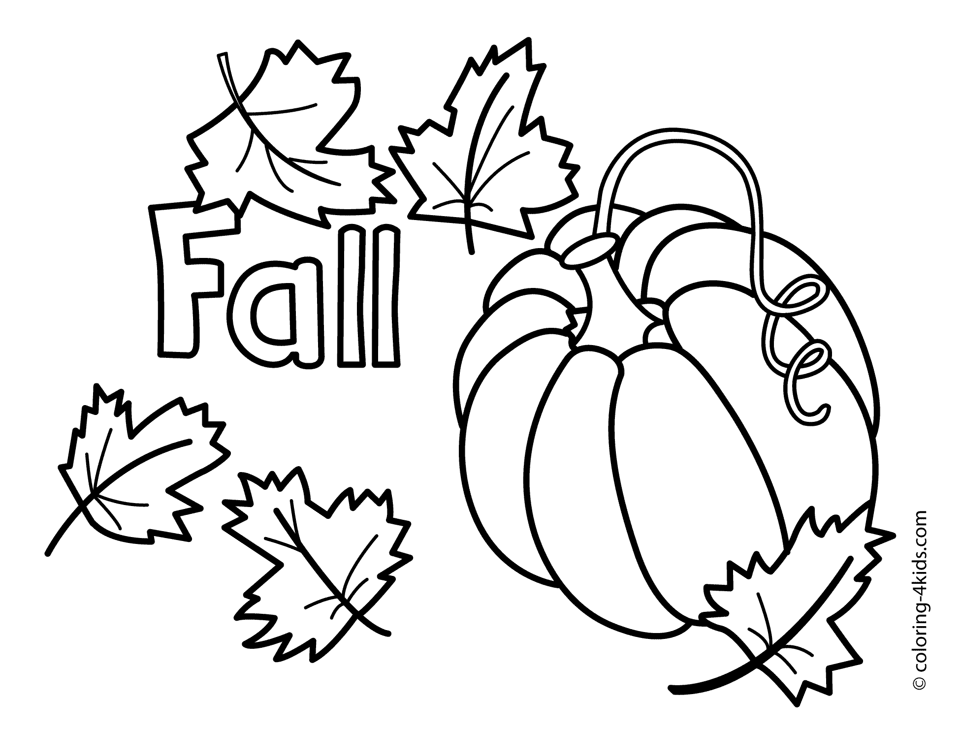 Printable Fall Coloring Pages Free