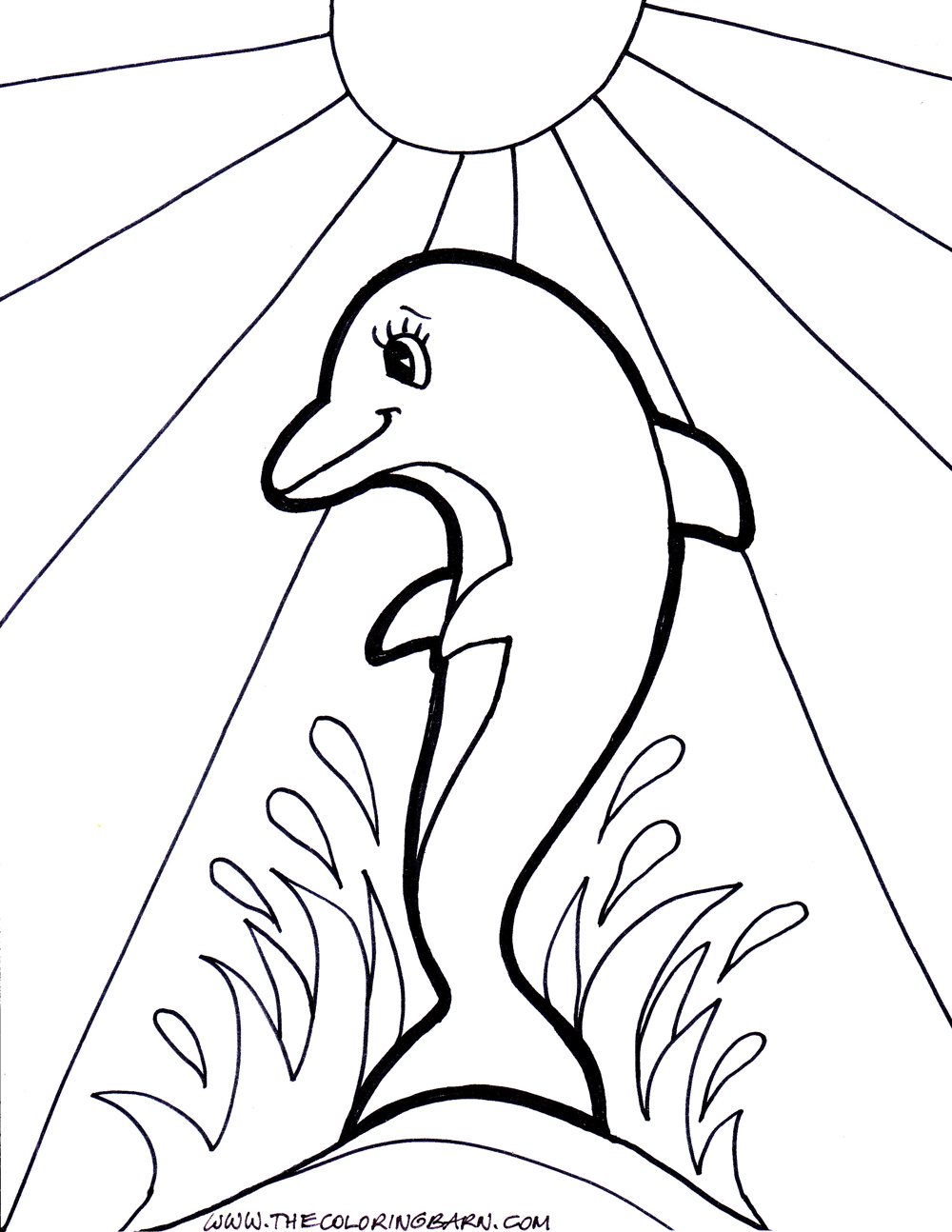 Coloring Pages Of Dolphins 9