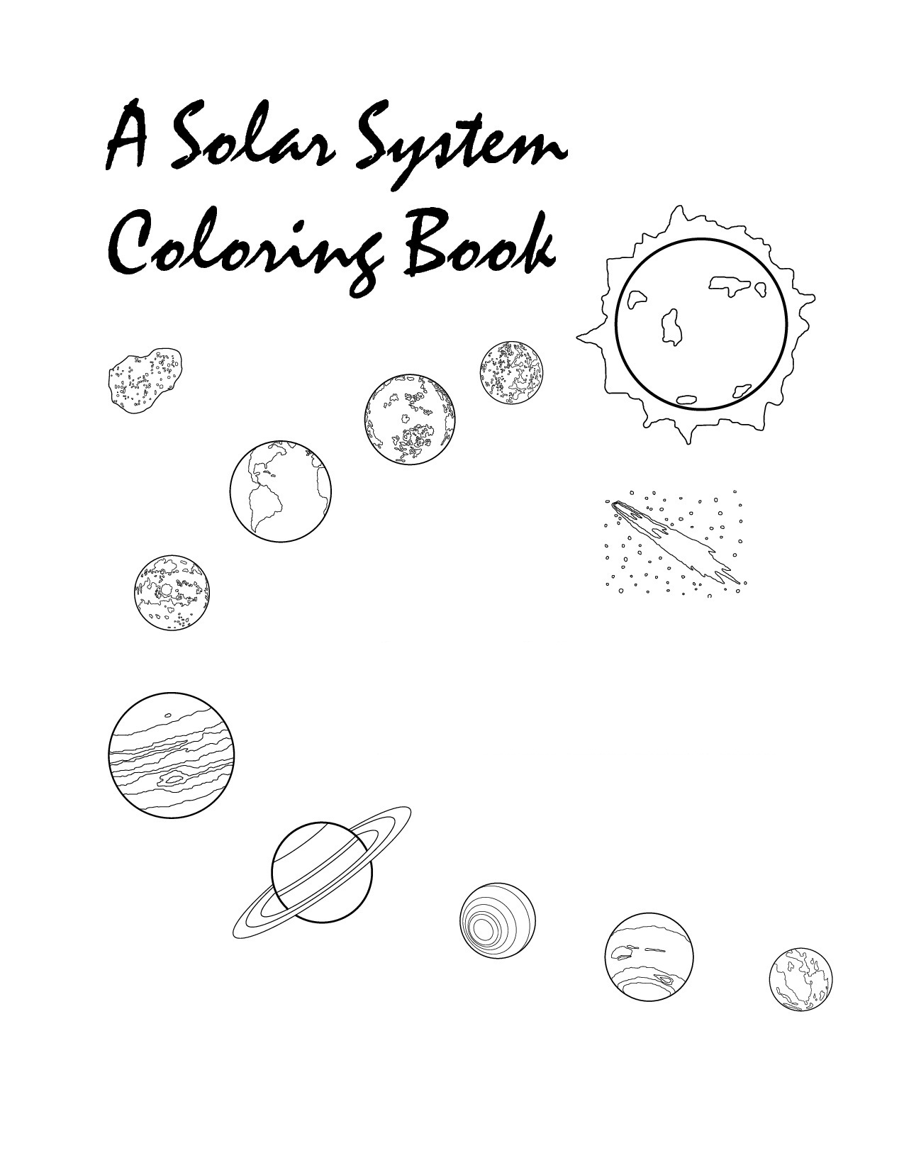 Solar system coloring pages to download and print for free