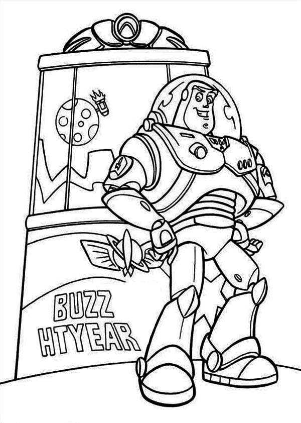 buzz lightyear spaceship coloring page