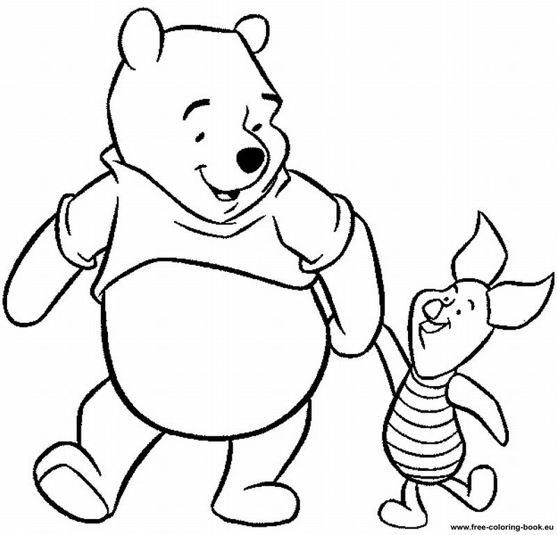  Free Coloring Pages Pooh Bear 1