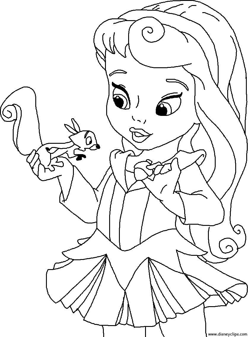 coloring pages of baby disney characters