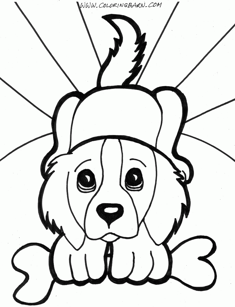 Printable Cute Dog Coloring Pages - Printable World Holiday