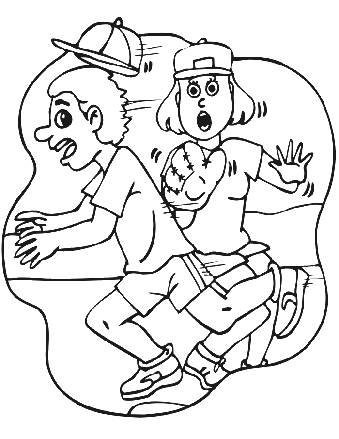 Softball coloring pages to download and print for free